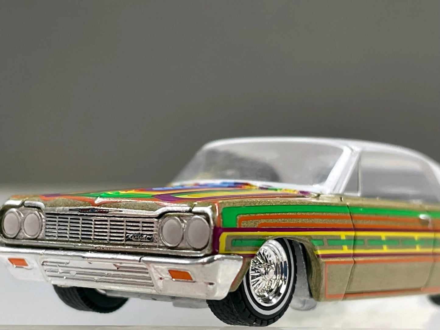 1-64 Scale / S-Scale 1964 Chevrolet Impala LowRider - Great For Dioramas & Diecast Photography (Greenlight)