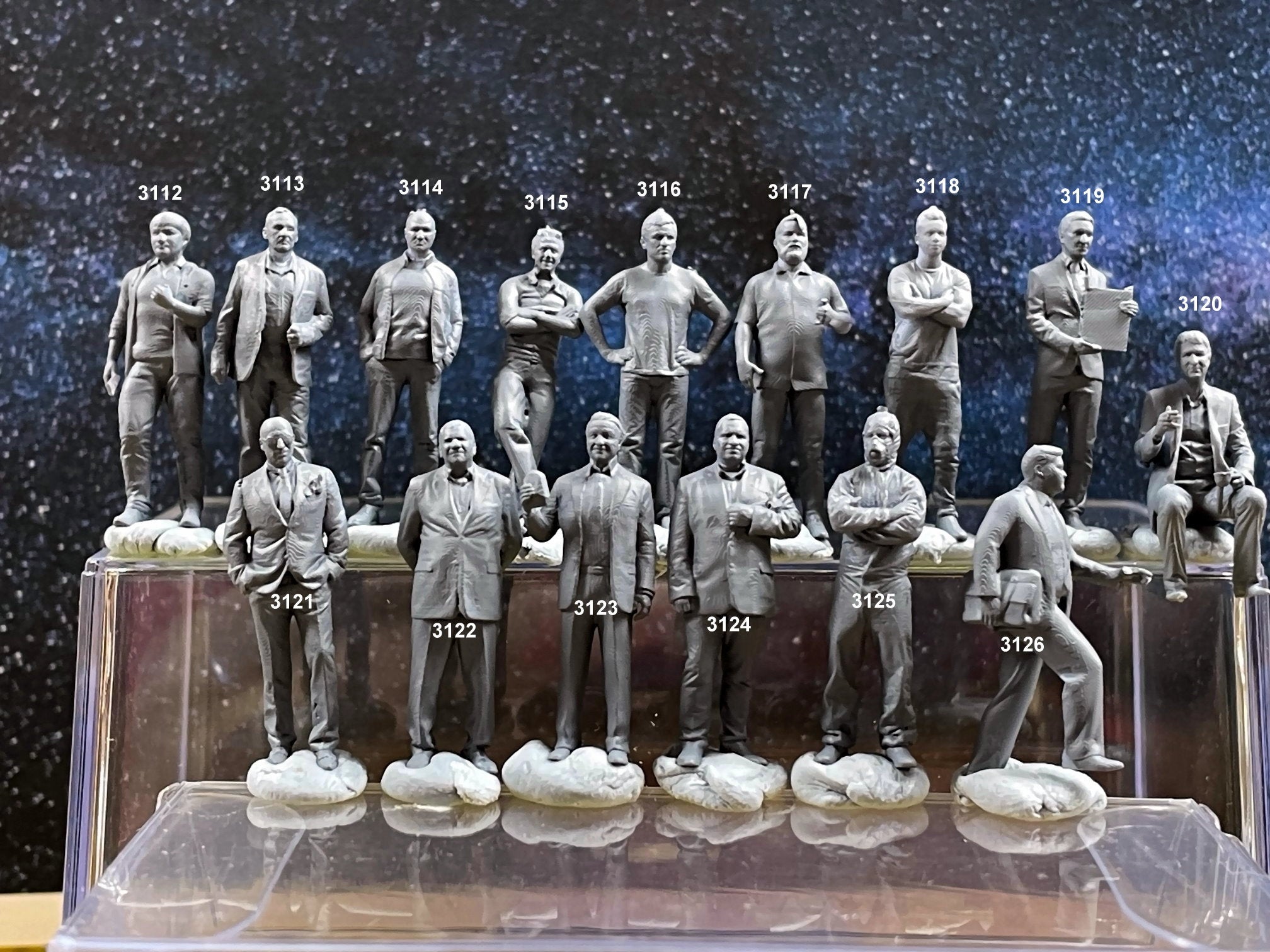 Miniature figure statue shops lot