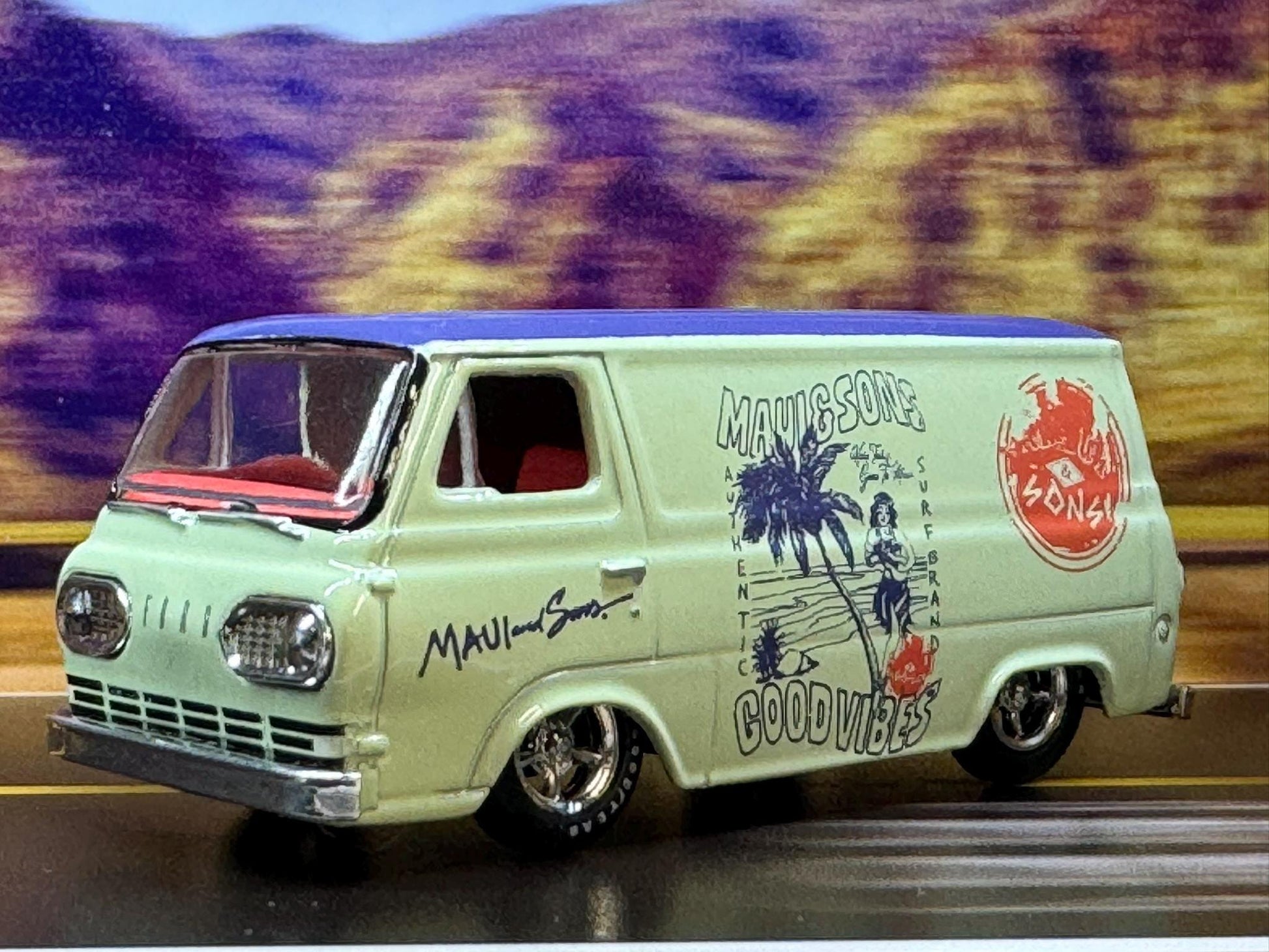 1-64 Scale / S-Scale 1963 Ford Econoline Delivery Van - Great For Dioramas & Diecast Photography (M2)