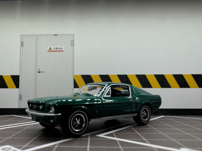 1-64 Scale / S-Scale 1967 Ford Mustang GT in 2 Colors - Great For Dioramas & Diecast Photography (GL)