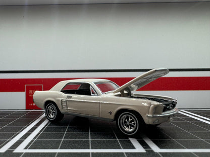 1-64 Scale / S-Scale 1967 Ford Mustang Coupe in 2 Colors - Great For Dioramas & Diecast Photography (GL)