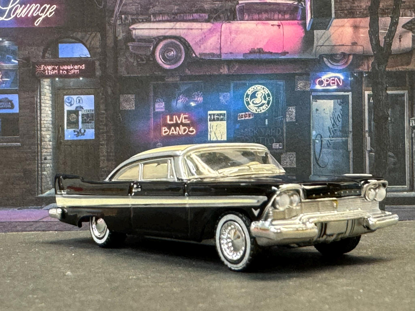 1-64 Scale / S-Scale 1957 Plymouth Belvedere - Great For Dioramas & Diecast Photography (GL)