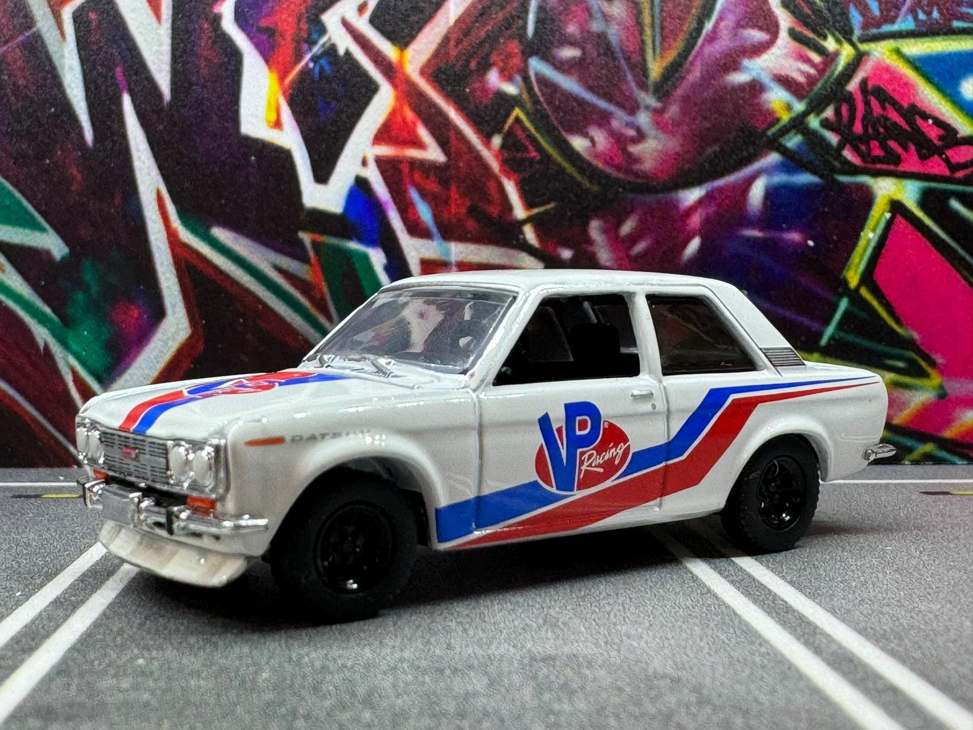 1-64 Scale / S-Scale 1986 Datsun 510 Widebody Coupe - Great For Dioramas & Diecast Photography (GL)