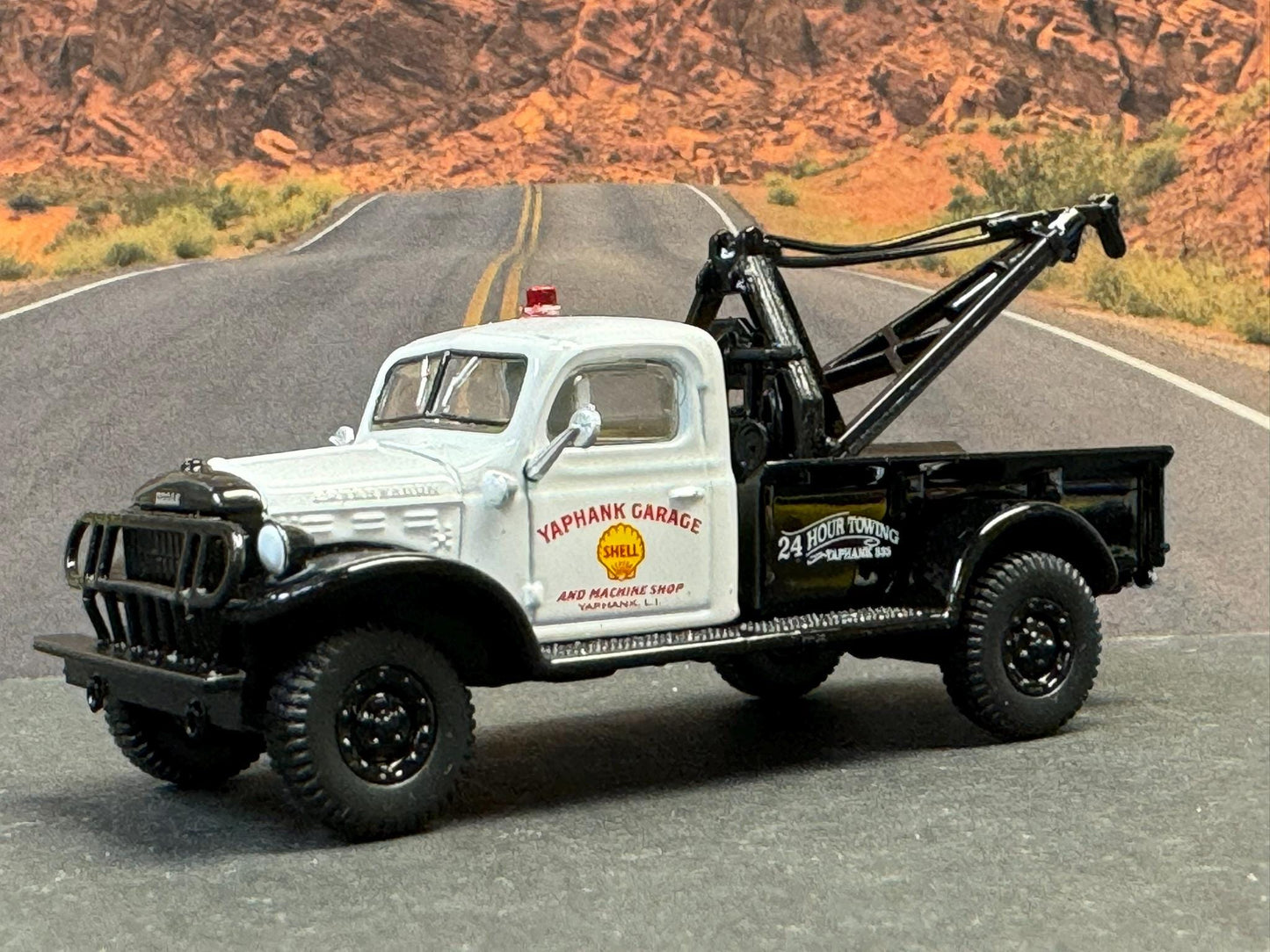 1-64 Scale / S-Scale 1945 Dodge Power Wagon Wrecker- Great For Dioramas & Diecast Photography (GL)