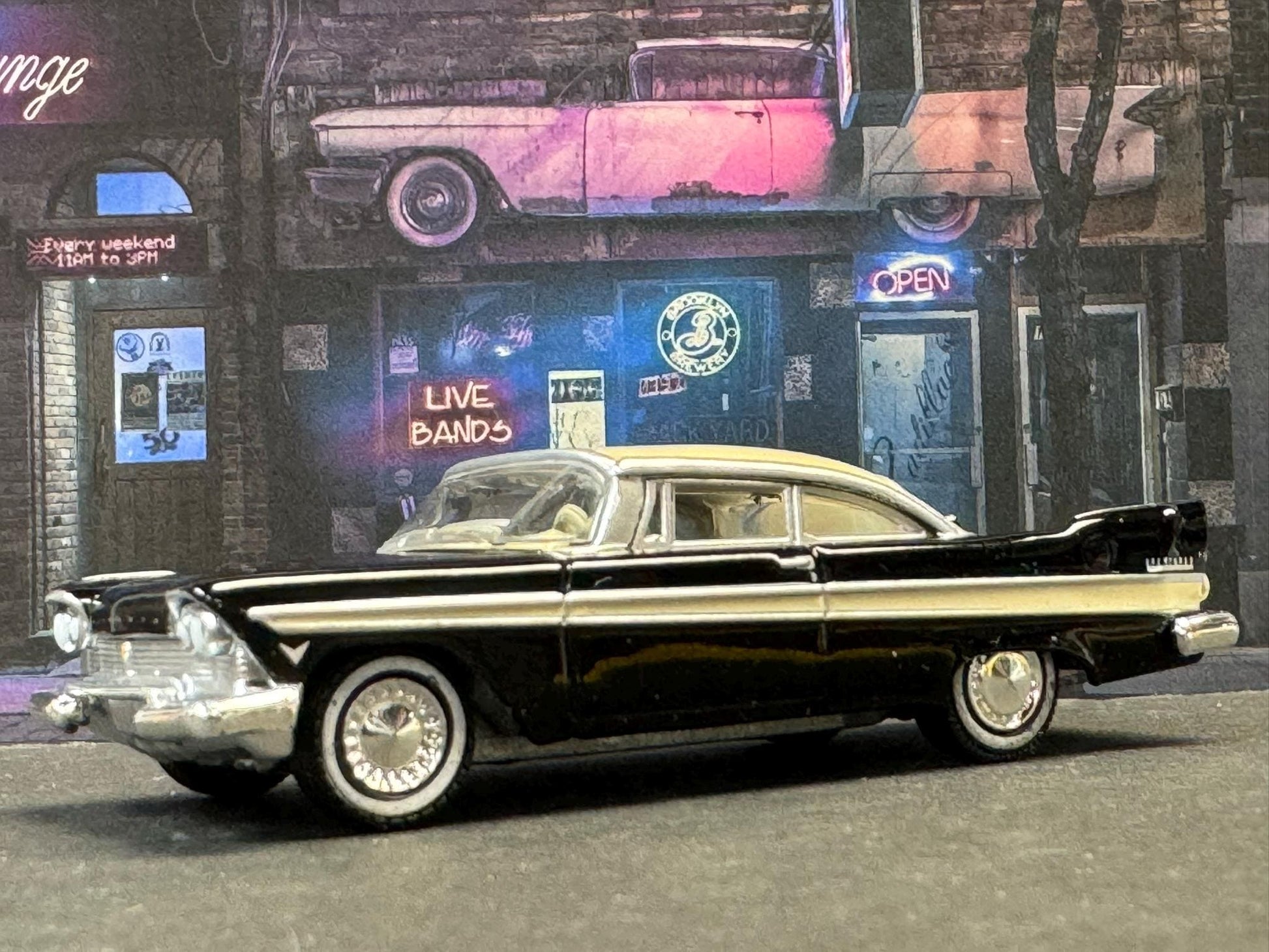 1-64 Scale / S-Scale 1957 Plymouth Belvedere - Great For Dioramas & Diecast Photography (GL)