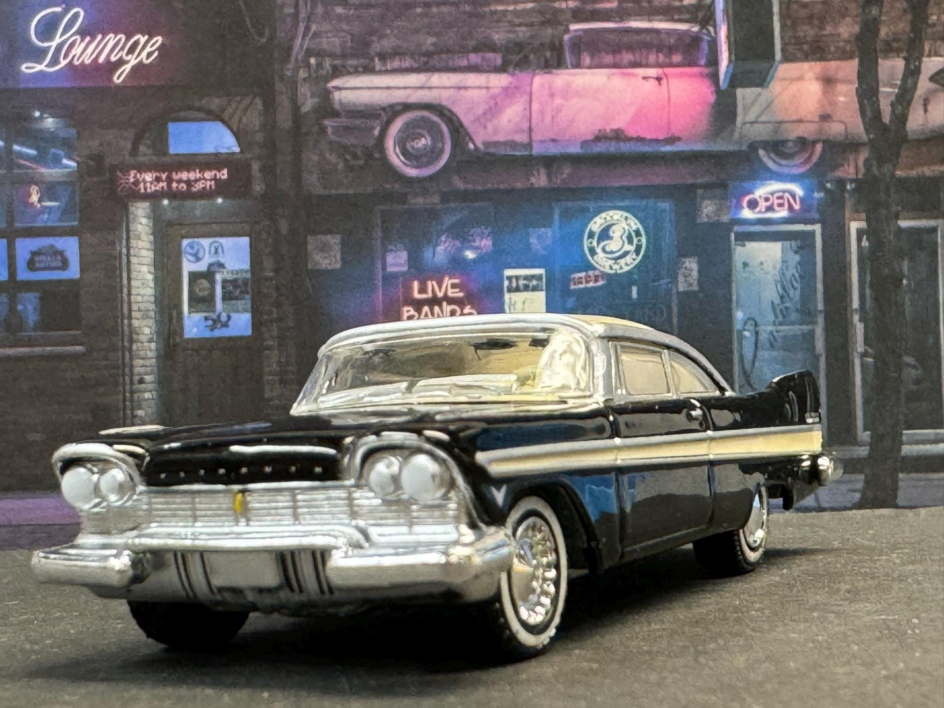 1-64 Scale / S-Scale 1957 Plymouth Belvedere - Great For Dioramas & Diecast Photography (GL)