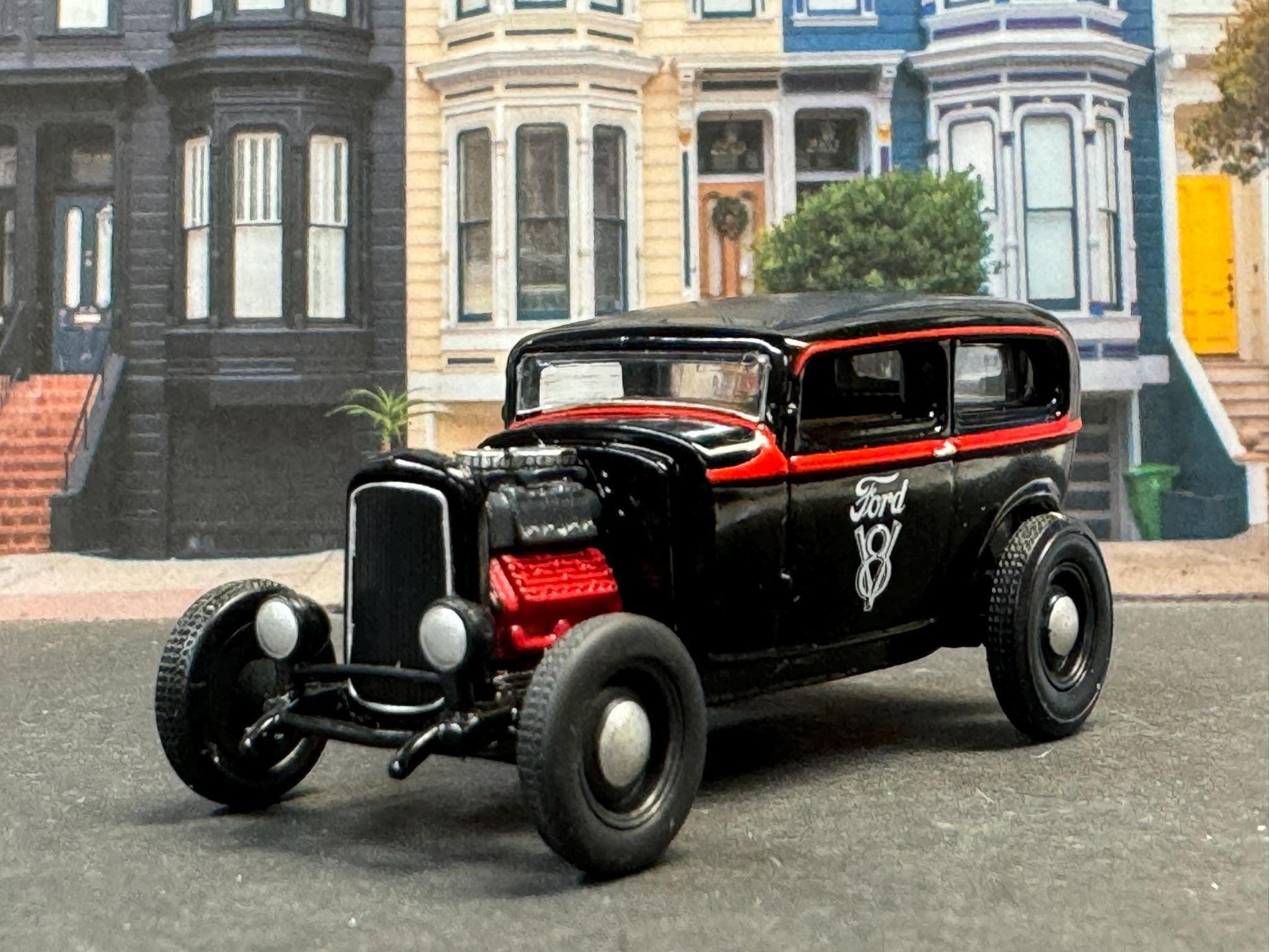 1-64 Scale / S-Scale 1932 Ford Tudor Sedan - Great For Dioramas & Diecast Photography (M2)