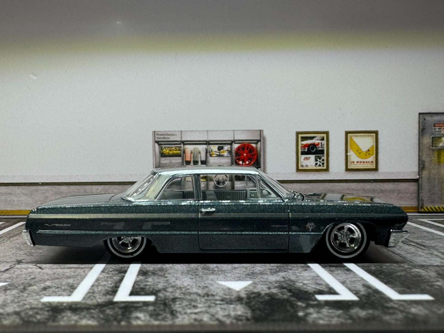 1-64 Scale / S-Scale 1964 Chevrolet Bel Air - Great For Dioramas & Diecast Photography (GL)