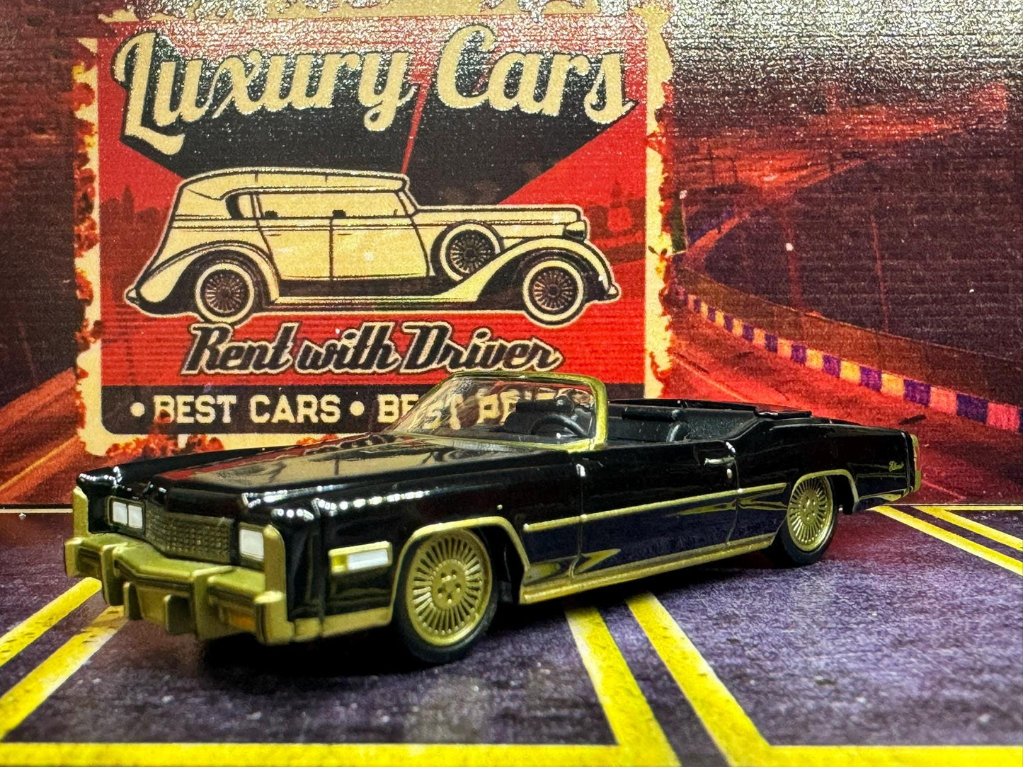 1-64 Scale / S-Scale 1976 Cadillac Eldorado Convertible - Great For Dioramas & Diecast Photography (GL)