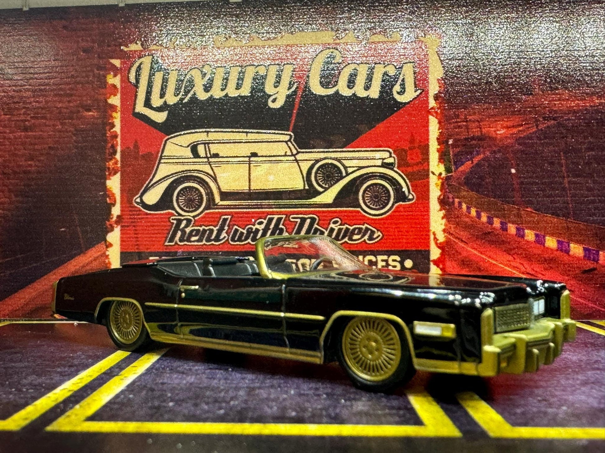 1-64 Scale / S-Scale 1976 Cadillac Eldorado Convertible - Great For Dioramas & Diecast Photography (GL)