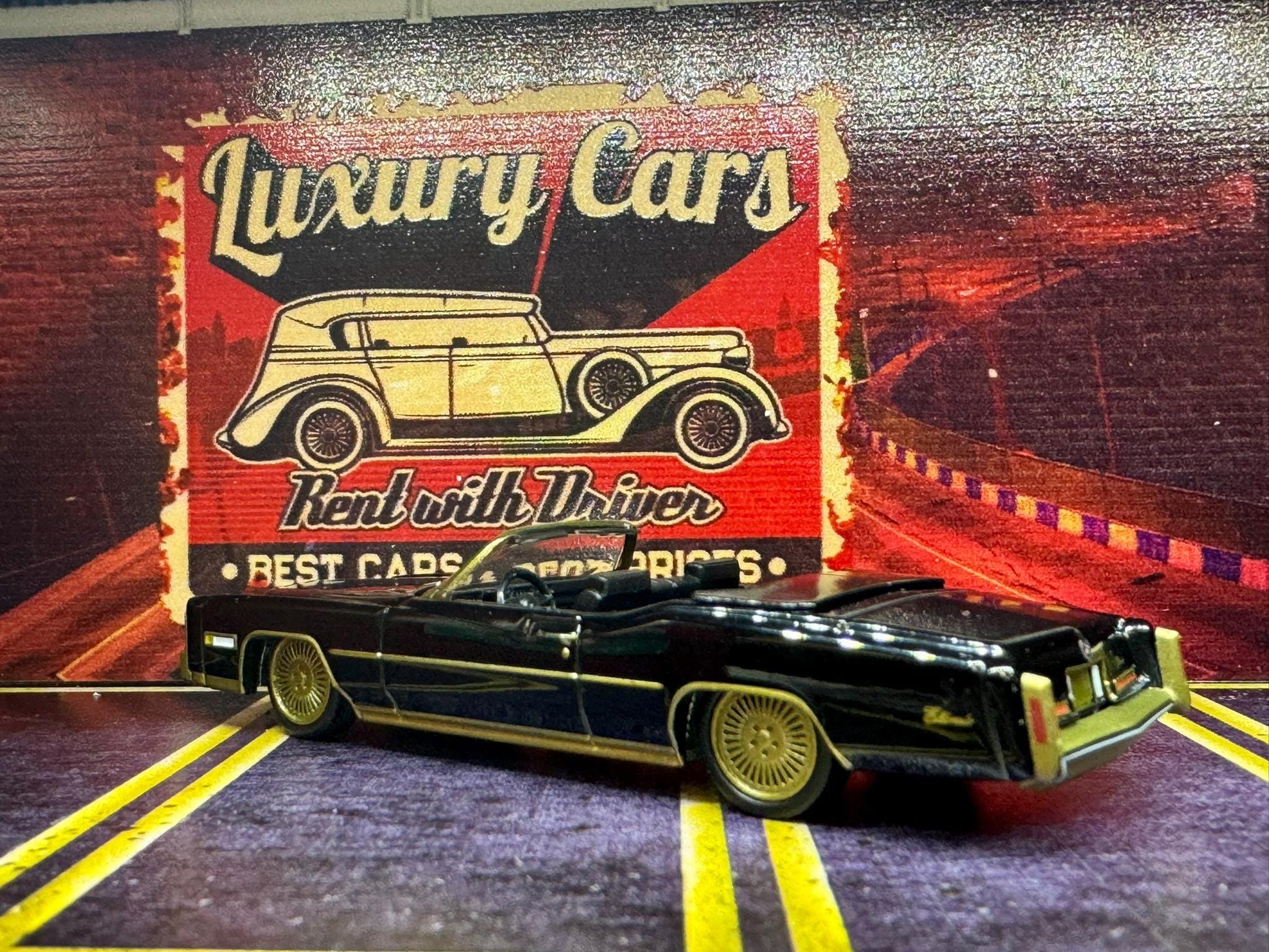 1-64 Scale / S-Scale 1976 Cadillac Eldorado Convertible - Great For Dioramas & Diecast Photography (GL)