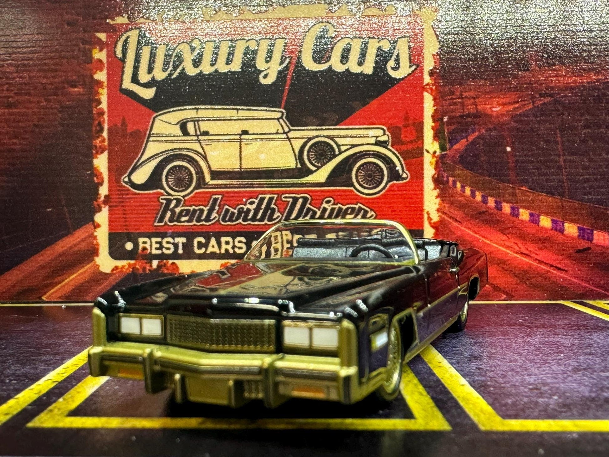 1-64 Scale / S-Scale 1976 Cadillac Eldorado Convertible - Great For Dioramas & Diecast Photography (GL)