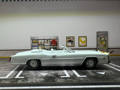 1-64 Scale / S-Scale 1976 Cadillac Eldorado Convertible with Bull Hood Ornament - Great For Dioramas & Diecast Photography (GL)