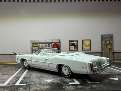 1-64 Scale / S-Scale 1976 Cadillac Eldorado Convertible with Bull Hood Ornament - Great For Dioramas & Diecast Photography (GL)