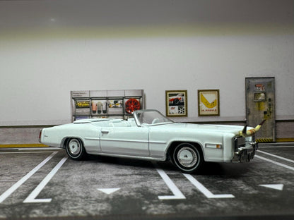 1-64 Scale / S-Scale 1976 Cadillac Eldorado Convertible with Bull Hood Ornament - Great For Dioramas & Diecast Photography (GL)