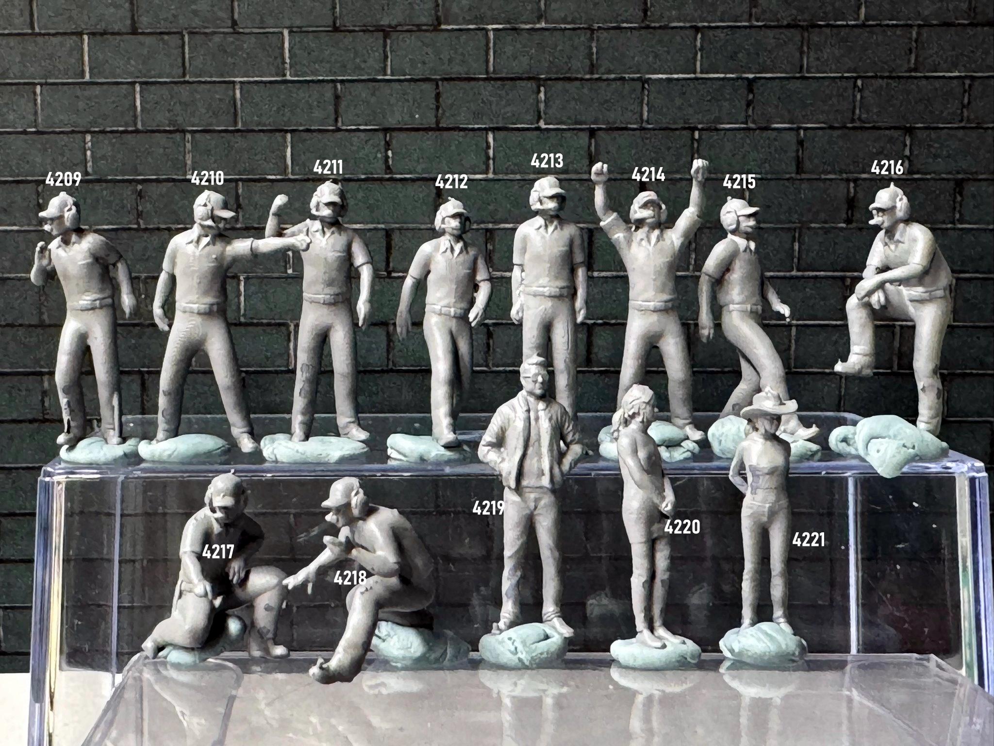 Single Mini Human 1:64 Miniature Human Figures - Resin / unpainted - great for Dioramas ...