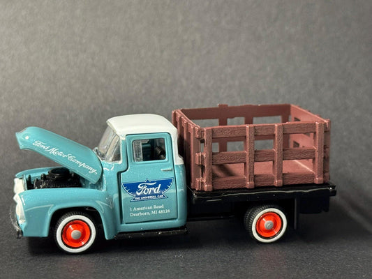 1-64 Scale / S-Scale 1956 Ford F-100 Stakebed Truck - Great For Dioramas & Diecast Photography (M2)