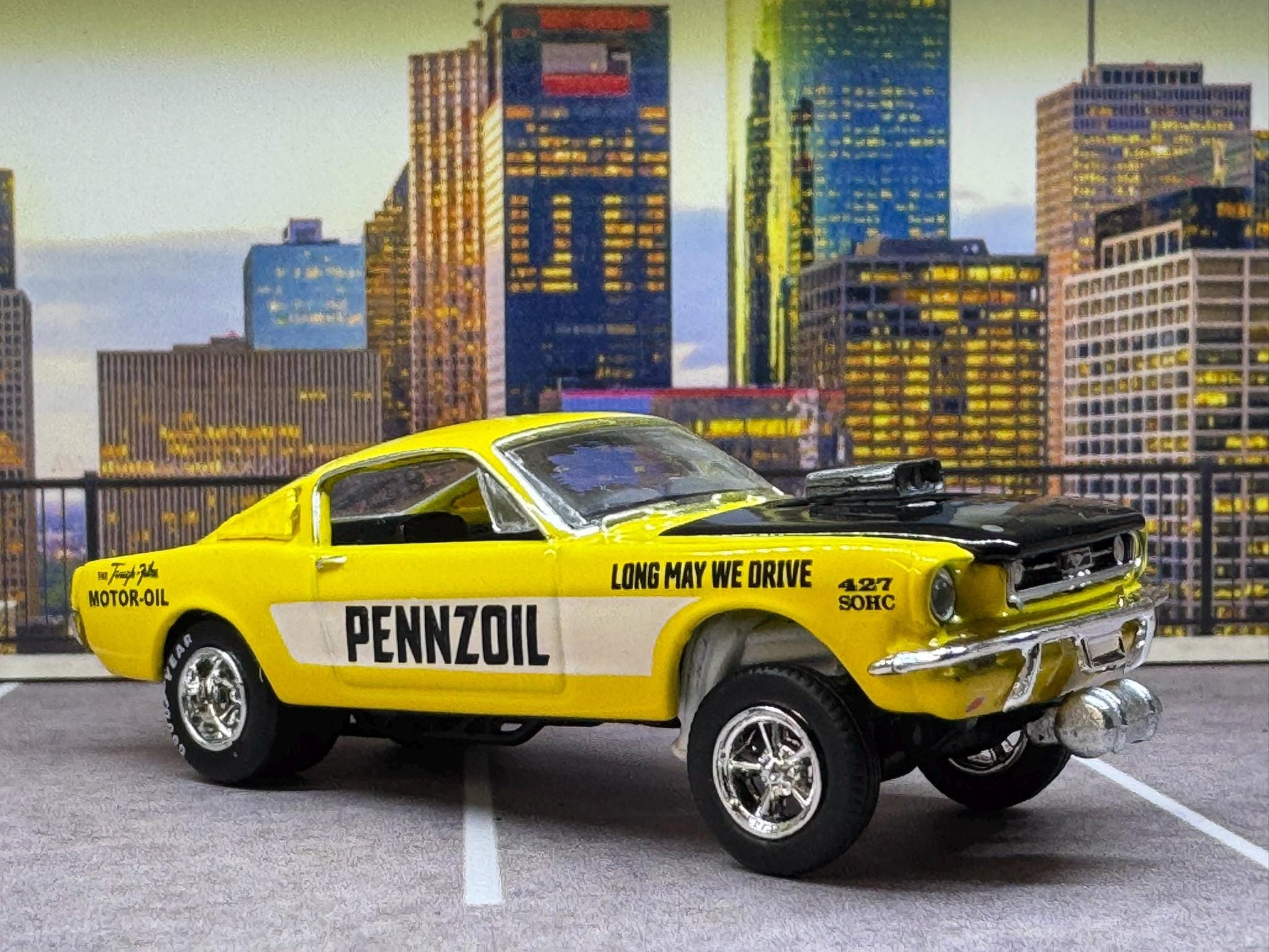 1-64 Scale / S-Scale 1966 Ford Mustang Gasser - Great For Dioramas & Diecast Photography (M2)