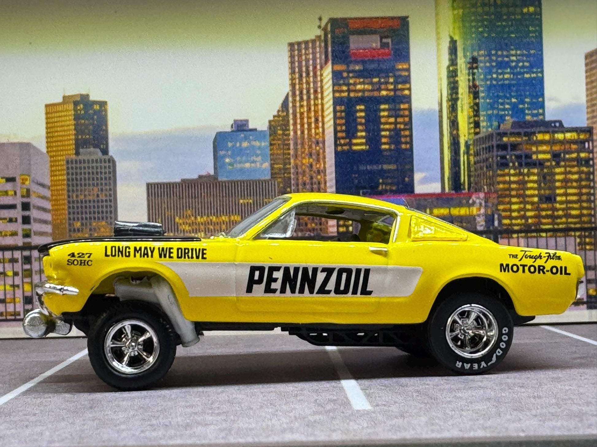 1-64 Scale / S-Scale 1966 Ford Mustang Gasser - Great For Dioramas & Diecast Photography (M2)