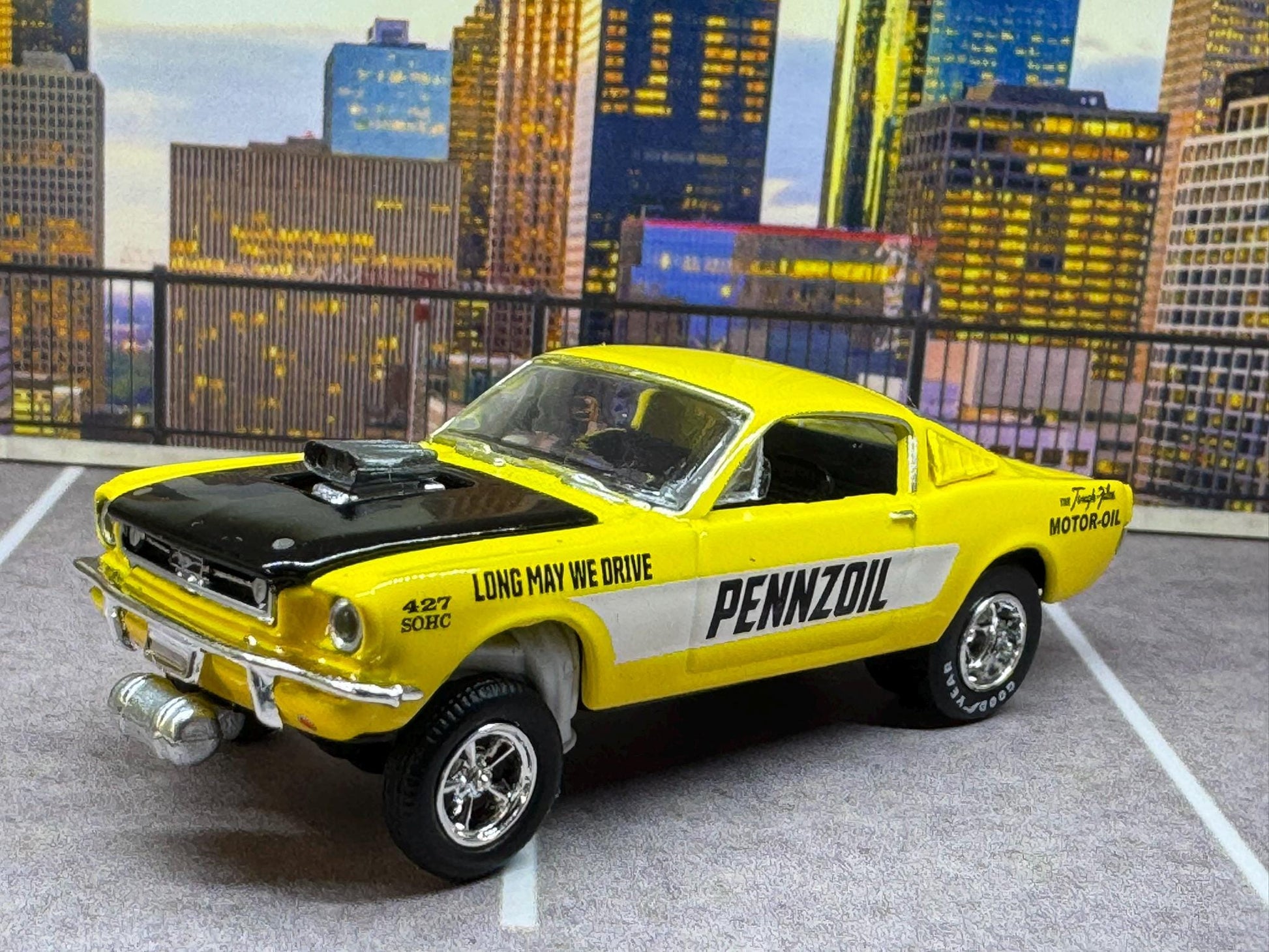 1-64 Scale / S-Scale 1966 Ford Mustang Gasser - Great For Dioramas & Diecast Photography (M2)
