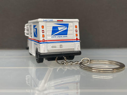 Vintage Postal Keycain - United States Postal Truck Keychain - Great Gift for the Mail Carrier Kinsmart
