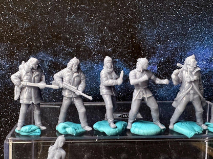 Double G 1:64 Miniature Human Figures - 3D Printed - Unpainted - great for Dioramas - Made in the USA LOT 663 Miniature 1.10