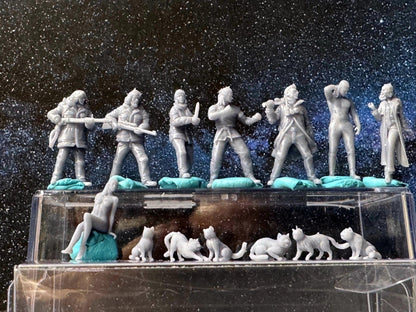Double G 1:64 Miniature Human Figures - 3D Printed - Unpainted - great for Dioramas - Made in the USA LOT 663 Miniature 1.10