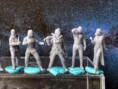 Double G 1:64 Miniature Human Figures - 3D Printed - Unpainted - great for Dioramas - Made in the USA LOT 663 Miniature 1.10