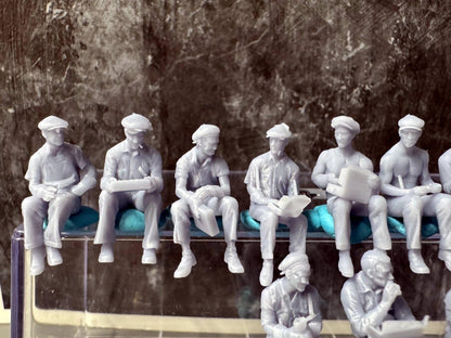 Double G 1:64 Miniature Human Figures - Unpainted - great for Dioramas - Made in the USA LOT 692 Miniature 1.10 Construction Break