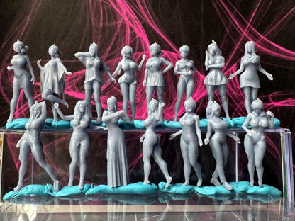 Double G 1:64 Miniature Human Figures - Unpainted - great for Dioramas - Made in the USA LOT 714 Miniature 1.10 Misc People