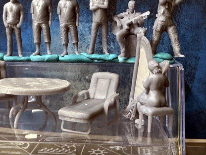 Double G 1:64 Miniature Human Figures - Unpainted - great for Dioramas - Made in the USA LOT 739 Miniature 1.10 Misc People