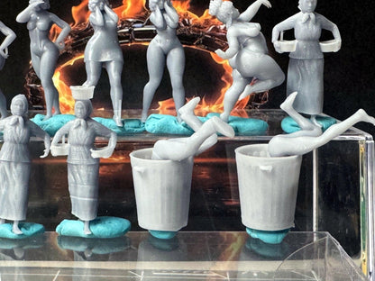 Double G 1:64 Miniature Human Figures - Unpainted - great for Dioramas - Made in the USA LOT 743 Miniature 1.10 Misc People