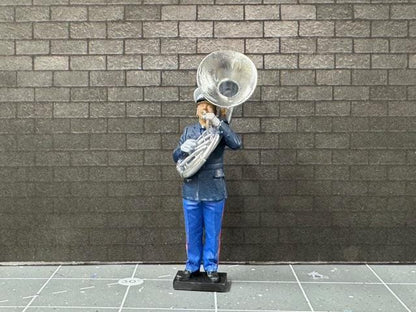 1:32 Military Sousaphone Players - Painted or Unpainted - 54mm FIgures Navy Marines Army