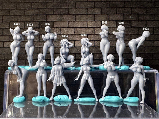 Double G 1:64 Miniature Human Figures - Unpainted - great for Dioramas - Made in the USA LOT 750 Miniature 1.10 Misc Figures