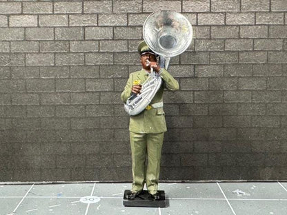 1:32 Military Sousaphone Players - Painted or Unpainted - 54mm FIgures Navy Marines Army
