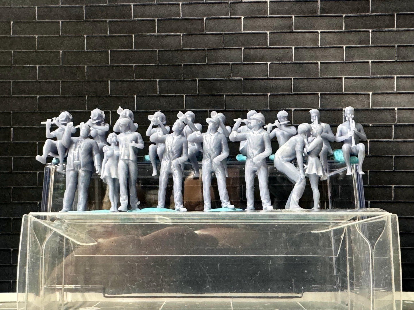 Double G 1:64 Miniature Human Figures - Unpainted - great for Dioramas - Made in the USA LOT 756 Miniature 1.10 Musicians