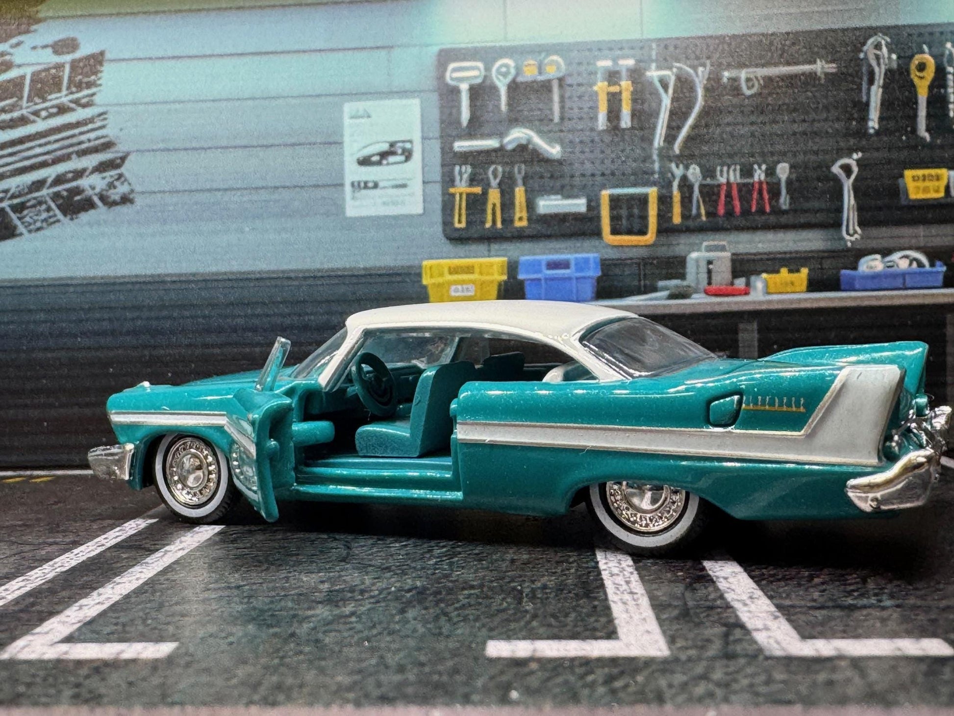 1-64 Scale / S-Scale 1958 Plymouth Belvedere - Great For Dioramas & Diecast Photography (M2)