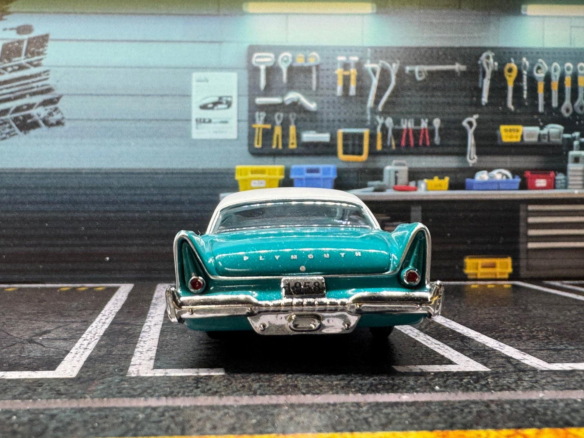1-64 Scale / S-Scale 1958 Plymouth Belvedere - Great For Dioramas & Diecast Photography (M2)
