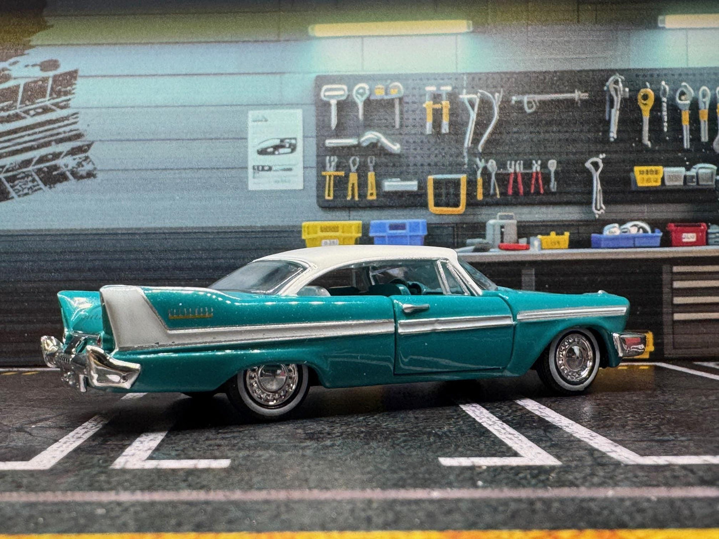 1-64 Scale / S-Scale 1958 Plymouth Belvedere - Great For Dioramas & Diecast Photography (M2)