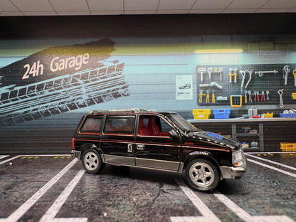 1-64 Scale / S-Scale 1989 Dodge Caravan Turbo- 2 Colors - Great For Dioramas & Diecast Photography (AW)