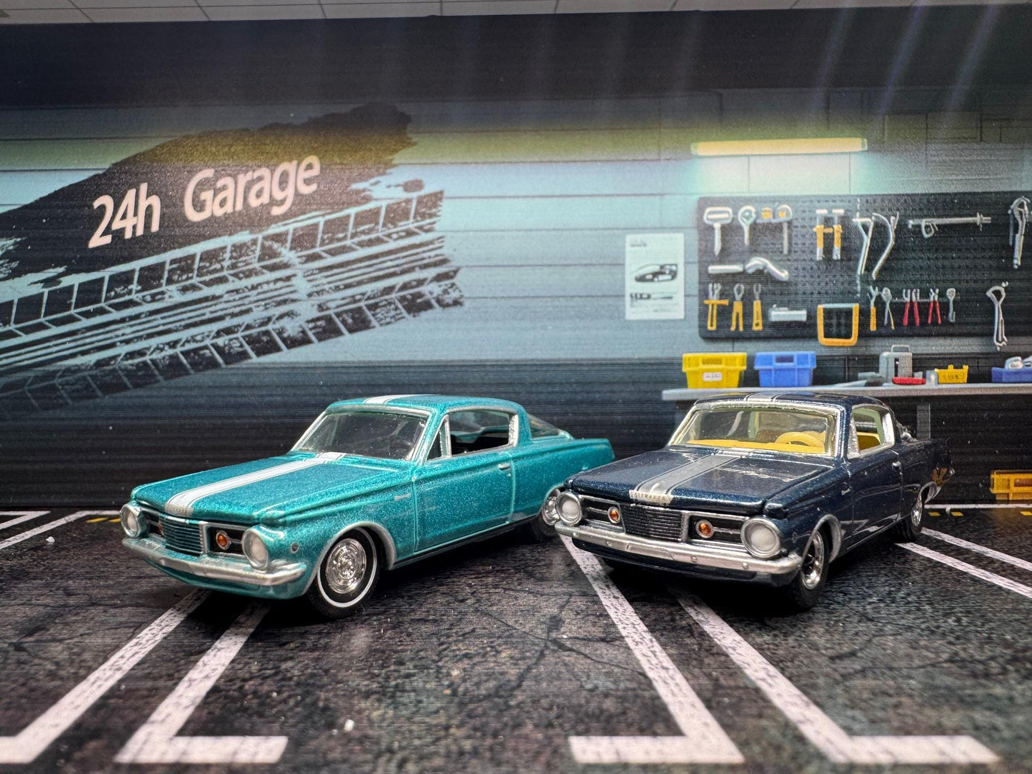 1-64 Scale / S-Scale 1965 Plymouth Barracuda- 2 Colors - Great For Dioramas & Diecast Photography (AW)
