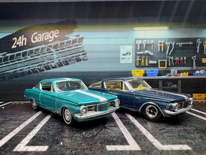 1-64 Scale / S-Scale 1965 Plymouth Barracuda- 2 Colors - Great For Dioramas & Diecast Photography (AW)