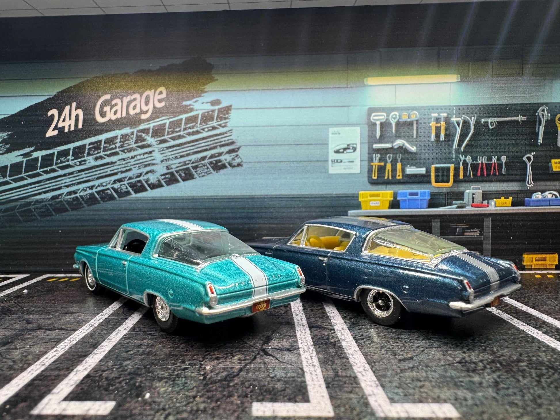 1-64 Scale / S-Scale 1965 Plymouth Barracuda- 2 Colors - Great For Dioramas & Diecast Photography (AW)