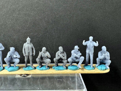 1:64 Scale Vatos Locos - Highly Detailed Unpainted Resin People for Dioramas, Diecast Photography-Made in USA