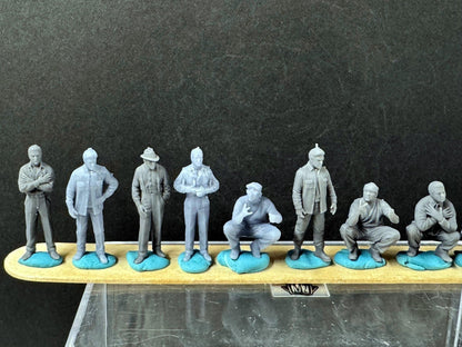 1:64 Scale Vatos Locos - Highly Detailed Unpainted Resin People for Dioramas, Diecast Photography-Made in USA
