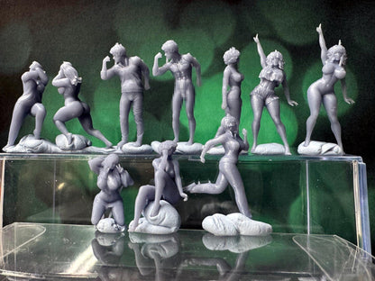 Double G 1:64 Miniature Human Figures - Unpainted - great for Dioramas - Made in the USA LOT 767 Miniature 1.10