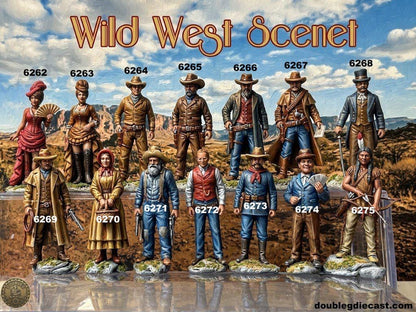 Double G 1:64 Miniature Human Figures - Unpainted - great for Dioramas - Made in the USA LOT 770 Miniature 1.10