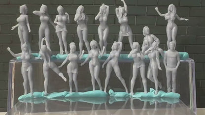 Double G 1:64 Miniature Human Figures - Unpainted - great for Dioramas - Made in the USA LOT 713 Miniature 1.10 Misc People