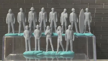 Double G 1:64 Miniature Human Figures - Unpainted - great for Dioramas - Made in the USA LOT 711 Miniature 1.10 Misc People